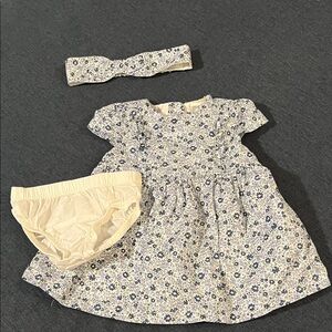 Baby B’Gosh Floral Baby Dress Set with Headband